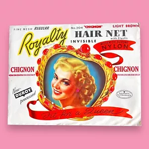 ✨ Gatsby Glam! NOS 1920s Hair Net - Royalty Chignon, Light Brown - Picture 1 of 3
