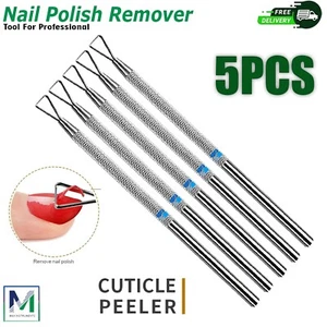Edelstahl UV Gel Politur Entferner Dreieck Stick Stab Drücker Nail Art Werkzeuge - Bild 1 von 6