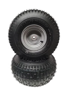 Set of (2) 15X6.00-6 Kenda Husqvarna Lawnmower Tires & Wheels Craftsman - Picture 1 of 5
