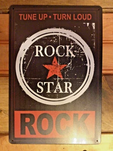 Vintage Style 8"x12"  Rock Star" Sign...Makes a Great Gift... Ships free! - Picture 1 of 7