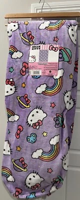 Hello Kitty Purple Sanrio "We Bow Together" Cloud Throw - 60 pulgadas x 70 pulgadas - Nuevo con etiquetas 🎉🍬 Foto 1 de 4