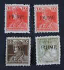 CKStamps: Fiume Stamps Collection Scott#21-23a Mint H OG