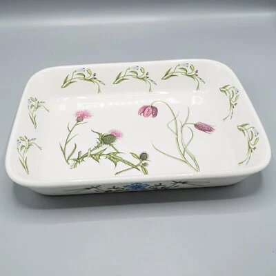 Plato de panadería de lasaña rectangular Portmeirion The Queen's Hidden Garden 12 1/2" Foto 1 de 4