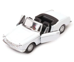 Peugeot 404 Cabriolet French Car Model White Diecast 1:34-1:39 Scale Welly - Picture 1 of 7