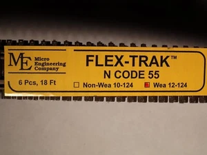 Micro Engineering 12-124 FLEX-TRAK N CODE 55  WEA 6 PCS, 3' LONG, 18 FEET TOTAL - Picture 1 of 5