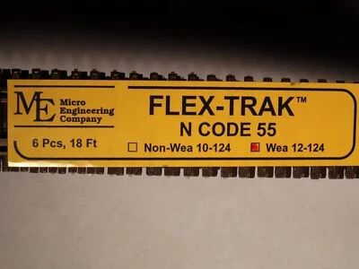 Micro Engineering 12-124 FLEX-TRAK N CODE 55  WEA 6 PCS, 3' LONG, 18 FEET TOTAL - Image 1 of 4