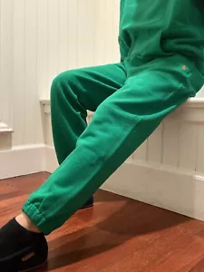 Pantaloni jogger uomo XXL Polo Ralph Lauren cruise verde RL pile logo pile nuovi con etichette - Foto 1 di 4