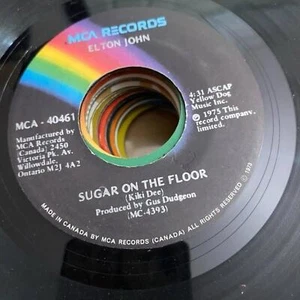Elton John - Sugar on the Floor/Island Girl MCA-40461 45rpm VG+ R35 - Picture 1 of 2