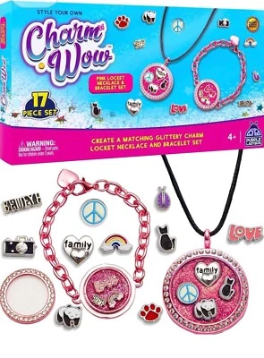 DIY Bracelet Making Kit Girls – Beads, Charms & Pendants – Kids Jewellery Craft - Image 1 of 4