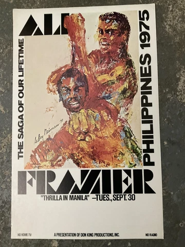 Original Muhammad Ali joe Frazier boxing poster Cover