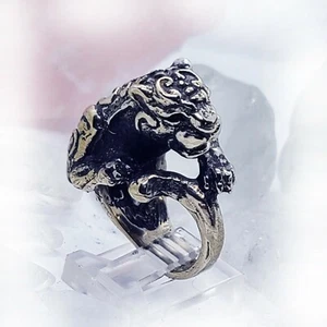 Tribal Jaguar Sterling Silver Ring - Picture 1 of 6