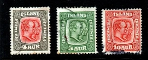 ICELAND SCOTT #101 102 104 VF USADO PERF 14X14,5, ENVÍO GRATUITO EN EE. UU. - Imagen 1 de 1