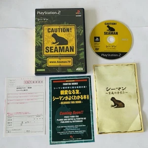 Seaman CIB w/ Reg Card Manual Flyer SONY PlayStation 2 PS2 Tested Japan - Picture 1 of 9