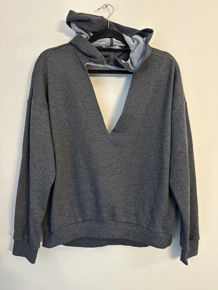Sudadera con capucha gris Lush para mujer talla S Foto 1 de 3