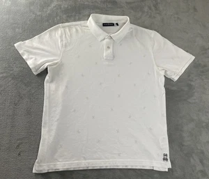 Psycho Bunny Polo Shirt Mens 7 XL White Embroidered Logo •Mark• - Picture 1 of 16