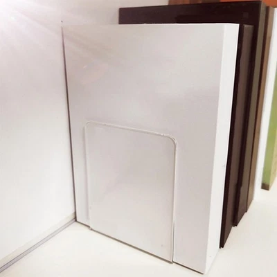 Acryl-Buchstütze Klare Buchstützen für kleine und mittelgroße Bücherregale - Bild 1 von 4