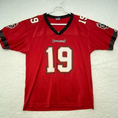 Tampa Bay Buccaneers NFL Keyshawn Johnson #19 Youth L Red Jersey - Image 1 of 4