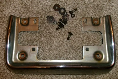 1963 Cadillac Front Bumper License Frame OEM Original Nice Shape! - Image 1 of 4