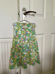 Jojo Maman Bebe Tropical Bird Sleeveless Dress, 18-24 Months - Picture 1 of 3