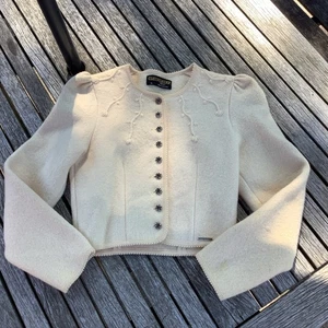 Geiger Tyrol 36 kleine Wolle Puffärmel kurze Strickjacke leise Luxus Mängel - Bild 1 von 11