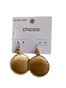 Chico’s Ohrringe Gold Tayla Tropfen Nosz rund - Bild 1 von 3
