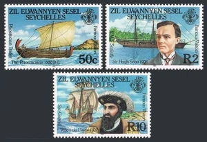 Zil Elwannyen Sesel 111-113, MNH. Mi 109-111. Famous Visitors, 1985. Hugh Scott, - Picture 1 of 1