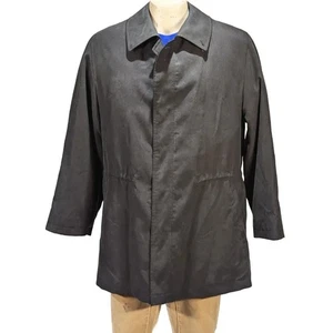 De Colección Sanyo Para Hombre Chaqueta Negra Clara Forro Extraíble Mezcla Rayón Talla S Usada en Excelente Condición - Imagen 1 de 8