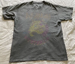 Def Leppard Hysteria T-shirt Distressed 80s Vintage Style Goodie Two Sleeves M/L - Picture 1 of 7