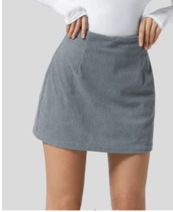 Halara grau Cord Minirock/Skort Neu mit Etikett Damen Large. - Bild 1 von 9