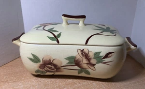 Weil Ware Pottery California Yellow Rose Serving Tureen 9 3/4" - Picture 1 of 20