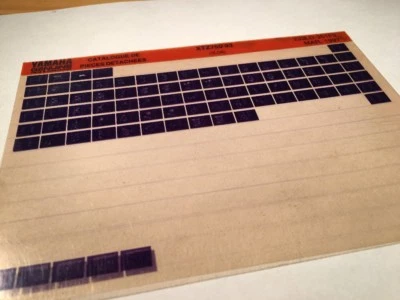 Yamaha XTZ750 1993 3LD6 XTZ 750 Micro Enchufe Piezas List Catálogo Microficha - Imagen 1 de 2