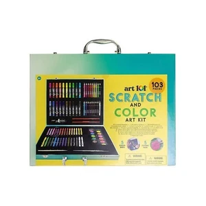Art 101 Scratch and Color Art Kit (103 Pieces) - Picture 1 of 9