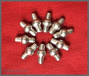 MS20663-C3 3/32" CRS Double Shank Ball Cable Terminal End Lot of 10 - Picture 1 of 5