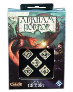 Gioco da tavolo Arkham Horror BONE DICE set di Fantasy Flight Games FFGQW02 - Foto 1 di 2