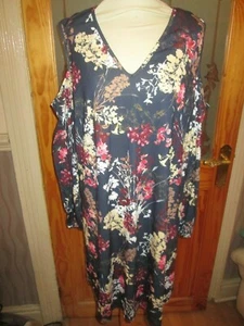 Pink Clove cold shoulder Blue mix Dress Brand NEW Tags SIZE 22 - Picture 1 of 3