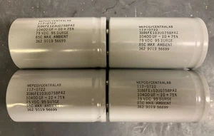 MEPCO 10400uF 75VDC Aluminum Electrolytic Capacitor 3186FE103U075BPA2 x4 pieces - Picture 1 of 2