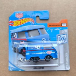 Hot Wheels SHORT CARD 2019 HW VOLKSWAGEN KOOL KOMBI BLUE 2/10 - Picture 1 of 1