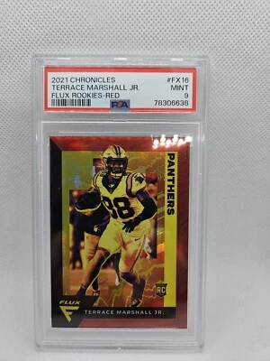 2021 Panini Chronicles - Flux Rookies Red Prizm #FX-16 Terrace Marshall Jr. /99 - Image 1 of 2
