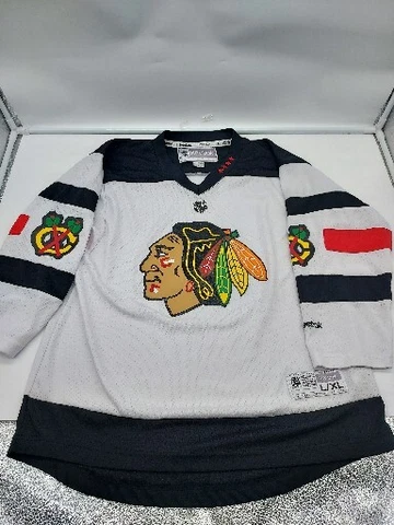 NHL Reebok Hockey Jersey Chicago Blackhawks Youth XL Shirt Cover
