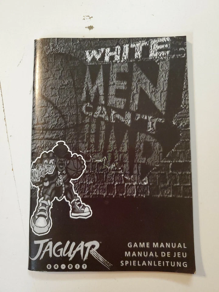 WHITE MEN CAN'T JUMP Atari Jaguar ORIGINAL MANUAL  NO CARTRIDGE NO BOX - Image 1 of 2