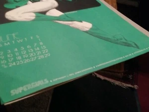 Jim Steranko Vintage1973 SUPERGIRLS Calendar Page Poster JUNE 10.5x17 - Picture 1 of 5