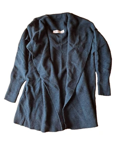 Merinomink Jolie Jacket Womens Size Large Black Merino Wool Possum Silk Cardigan - Picture 1 of 14