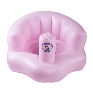 Baby Inflatable Sofa Chair Infant Kids PVC Learning to Sit Seat Stool Training - Picture 1 of 11