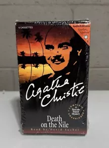 Agatha Christie Death On The Nile Book On 6 Audio Cassettes Sealed Hercule Borot - Picture 1 of 5