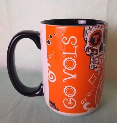 Taza de café decorativa del día de los muertos de Tennessee Volunteers *para decoración Foto 1 de 4