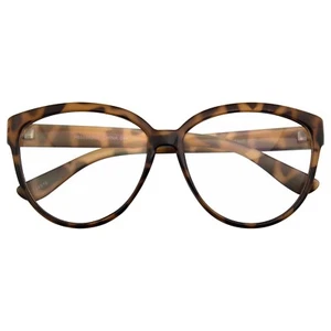 Womens Retro Nerd Clear Lens Fashion Cat Eye Geek Glasses - Picture 1 of 11