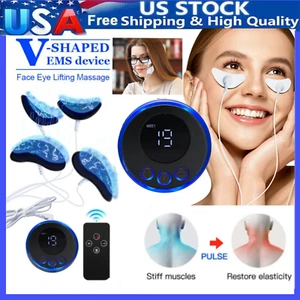 EMS Facial Body Muscle Stimulator Electrode Face Cheek Slimming Beauty Massager - Picture 1 of 22