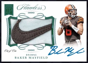Baker Mayfield 2019 Flawless Nike Patch Auto 1/1 Panini Direct NFT Digital Card - Picture 1 of 2