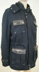 Abrigo forrado acolchado desmontable con capucha de algodón negro THE KOOPLES talla: M - Imagen 1 de 7