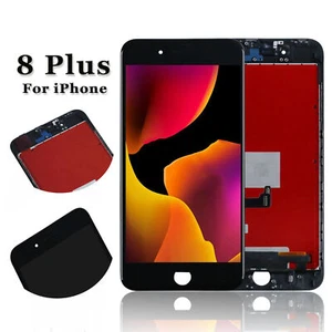 LCD Replacement Touch Screen Display Digitizer Frame Black For iPhone 8 Plus 5.5 - Photo 1 sur 7